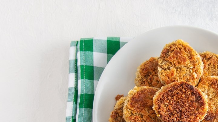 Nuggets veganos de lentejas