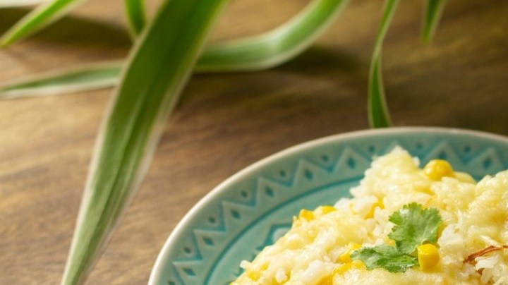 arroz con queso y elote