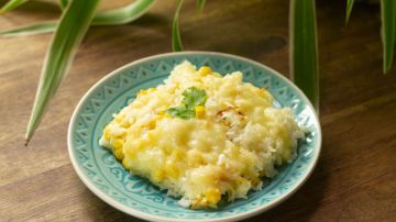 arroz con queso y elote