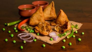 Samosas indias de carne