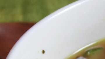 Sopa vegana de garbanzos