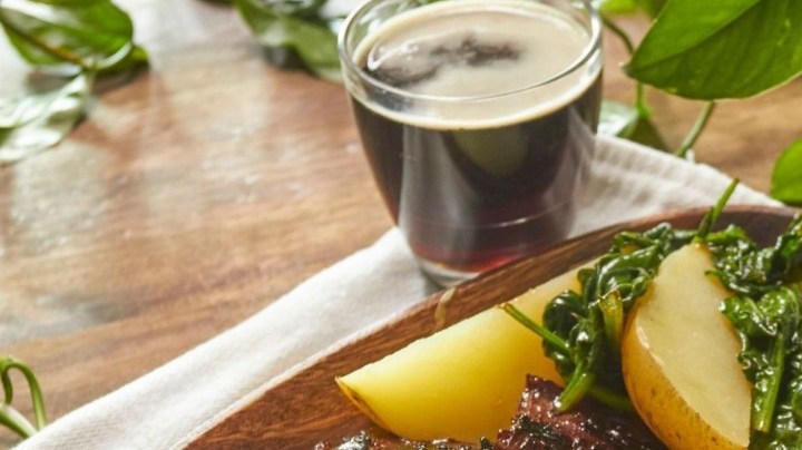 Arrachera con cerveza y azúcar morena