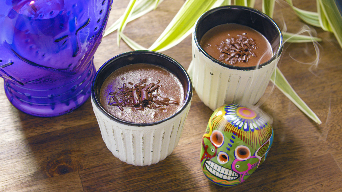 Receta de atole de chocolate con especias