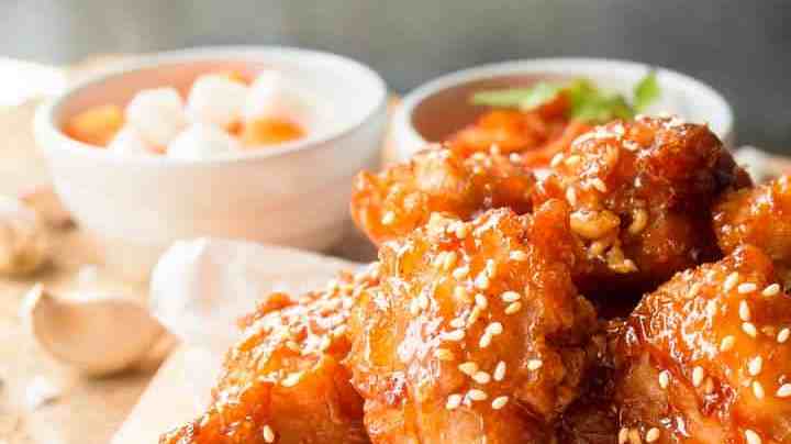 Pollo frito al estilo coreano