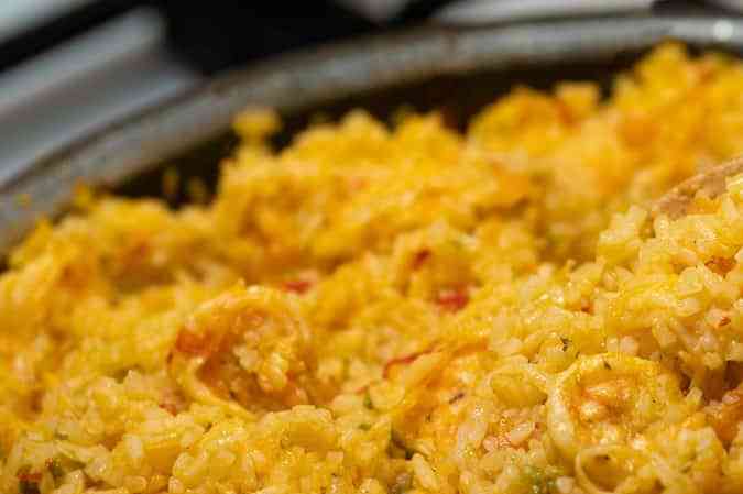Arroz con camarones ecuatoriano
