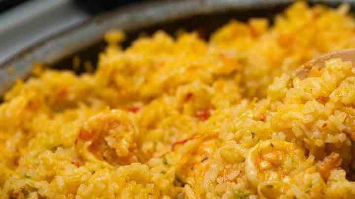 Arroz con camarones ecuatoriano
