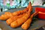 Langostinos rebozados