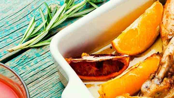 Muslos de pollo en salsa de naranja