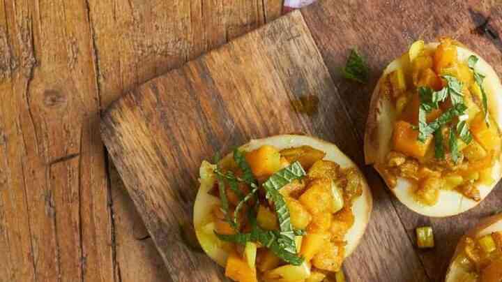 papas rellenas con verduras al estilo marroquí