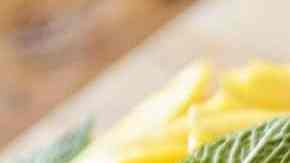 Tarta de mango y chocolate