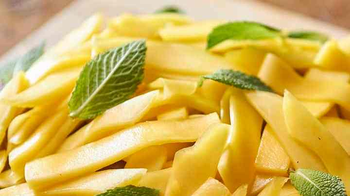 Tarta de mango y chocolate