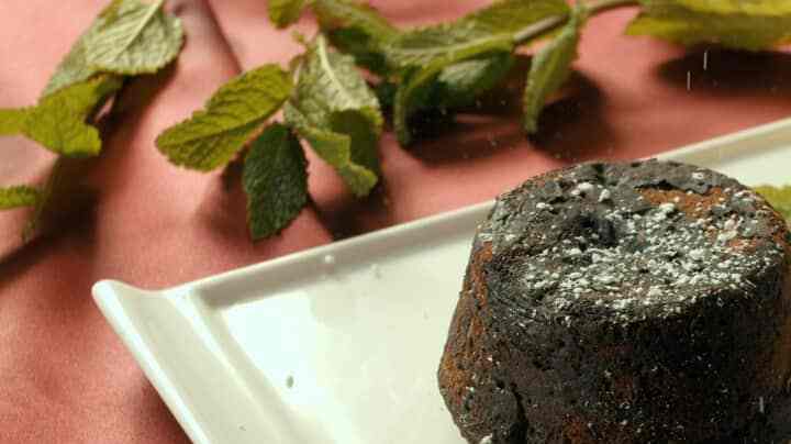 Volcán de chocolate