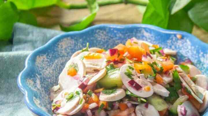 ceviche de champiñones