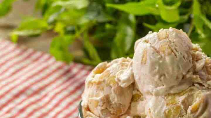 helado sabor pay manzana