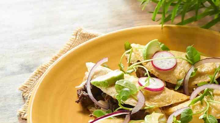 quesadillas de puerco en adobo de Jaimaica