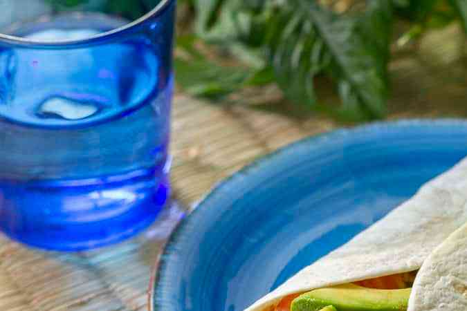 wrap de pavo recalentado con queso