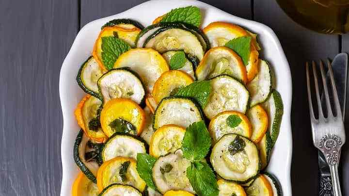 calabacín a la vinagreta