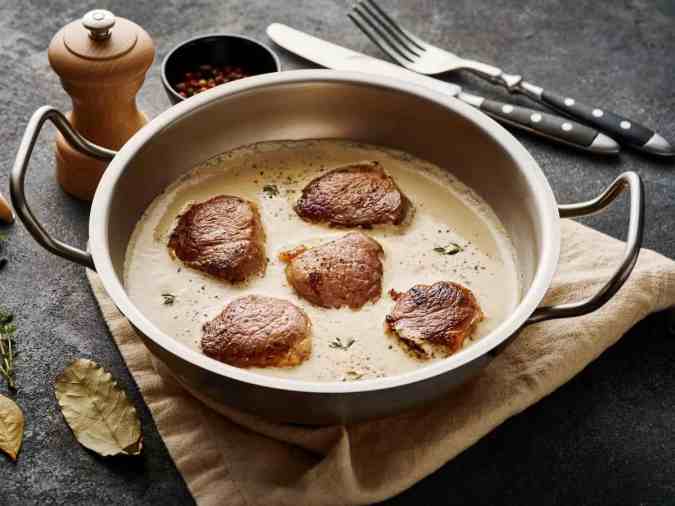 escalopines a la crema