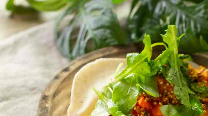 Tacos de quinoa y camote