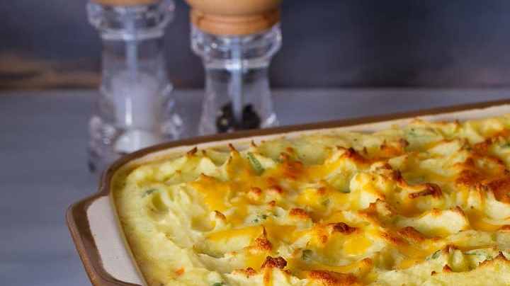 Pastel de salmón gratinado