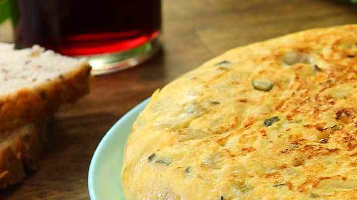 Tortilla española con calabacitas