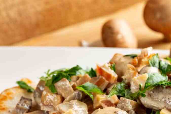 chuletas en salsa blanca