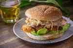 Hamburguesa de pollo frito