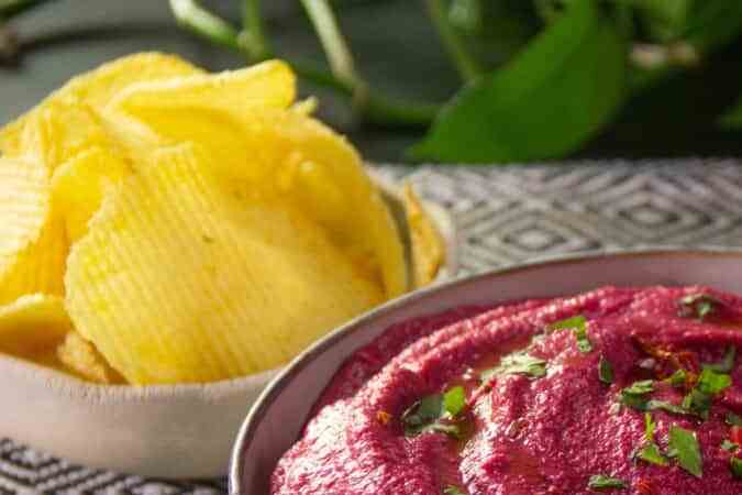 hummus de remolacha