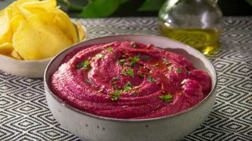 hummus de remolacha