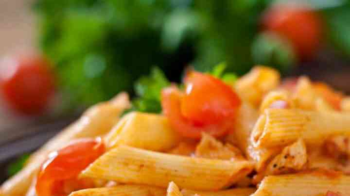 macarrones con pollo