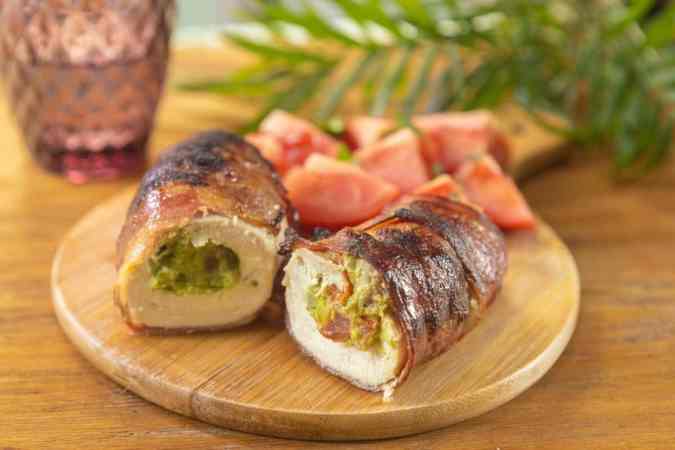 pechuga de pollo rellena de guacamole