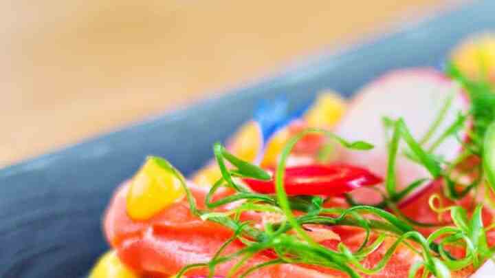 tiraditos de salmón