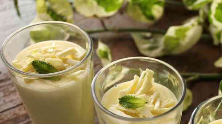 crema de maíz y chocolate