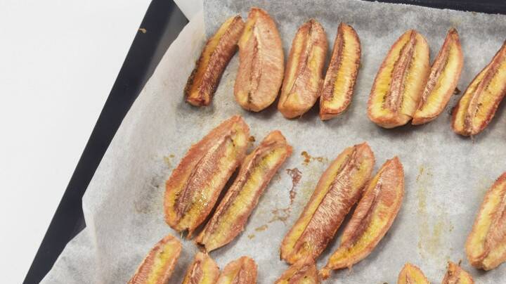 Bananas asadas al horno