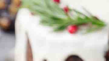 Torta negra navideña