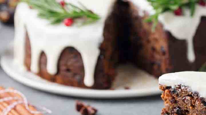 Torta negra navideña