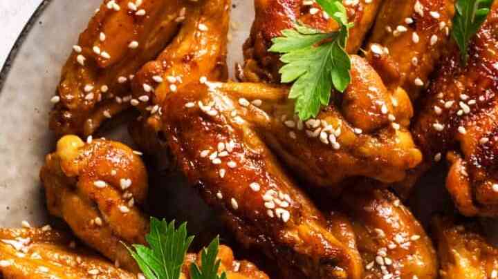 alitas de pollo teriyaki