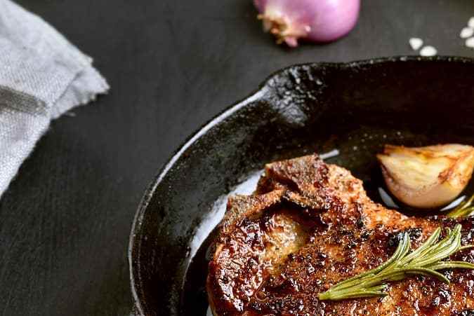 Chuleta de res al horno