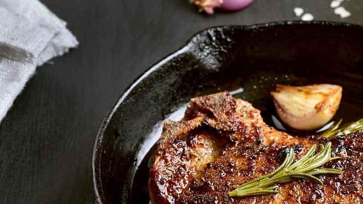 Chuleta de res al horno