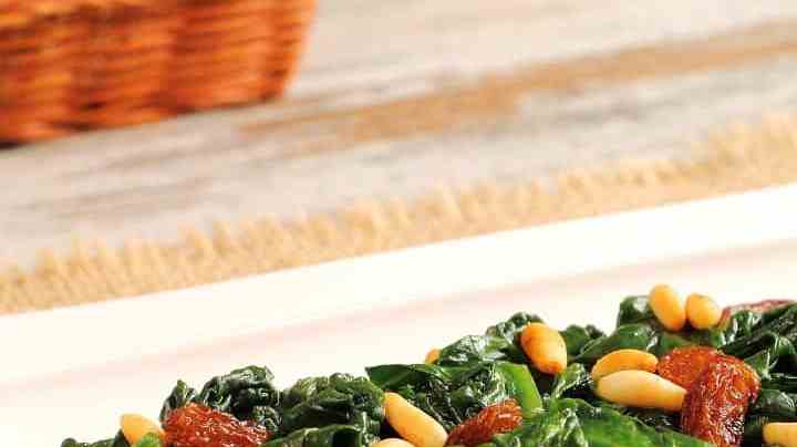 Espinacas a la catalana