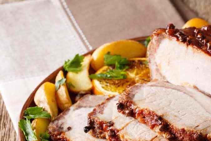 Lomo de cerdo a la naranja