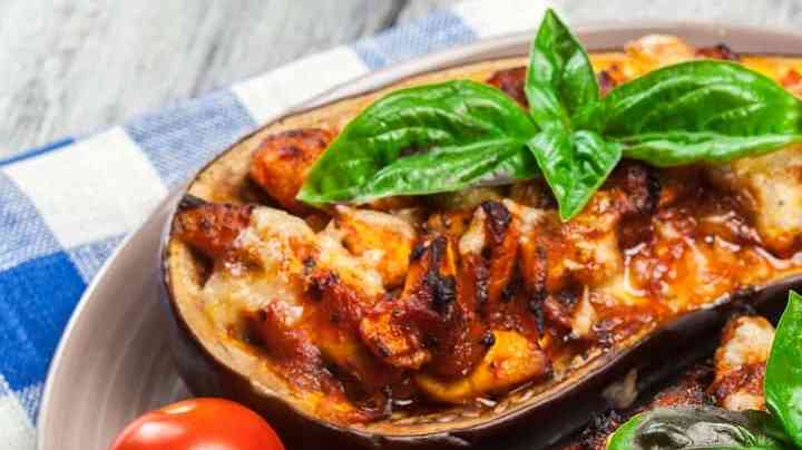 berenjenas rellenas de pollo