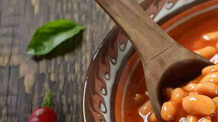 frijoles en olla de presión