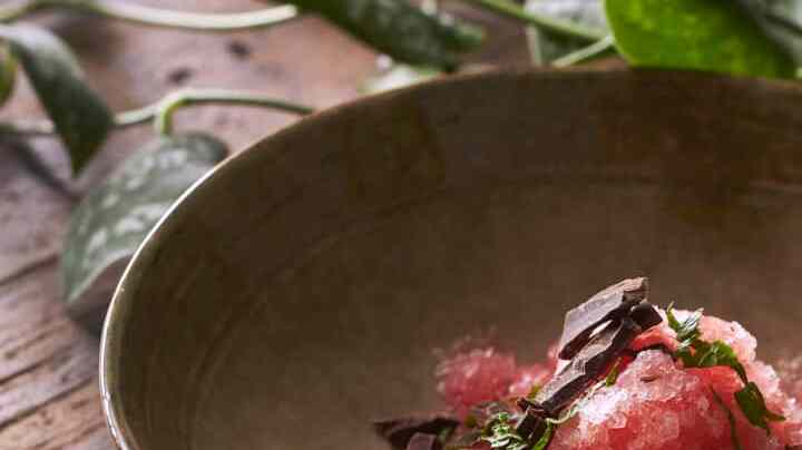 Granizado de Sandía con Chocolate