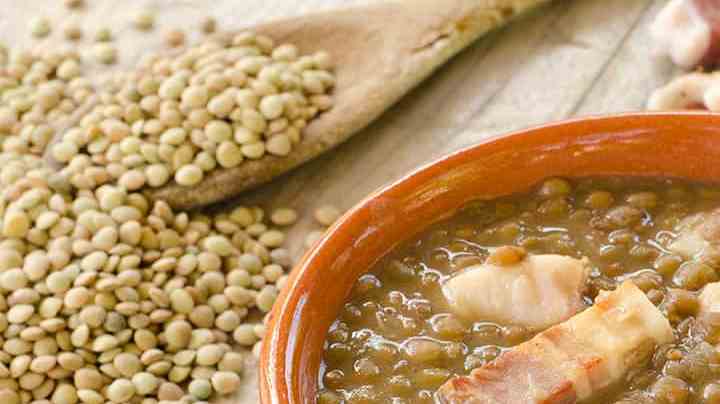 deliciosas lentejas con tocino