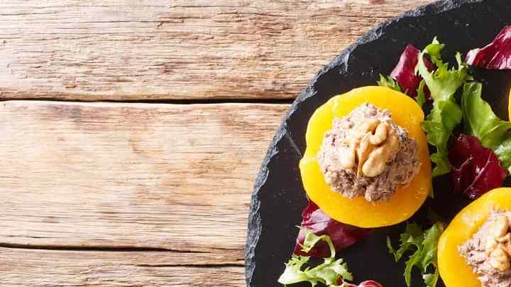 melocotones rellenos