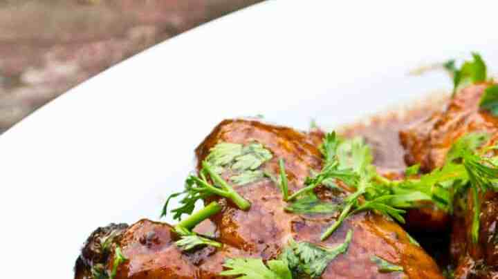 Alitas de pollo al vino