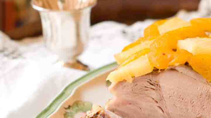 Lomo de cerdo con piña