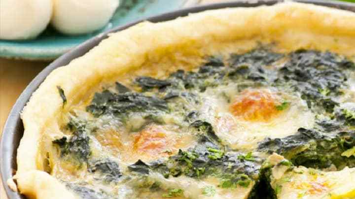 Torta de espinacas con queso