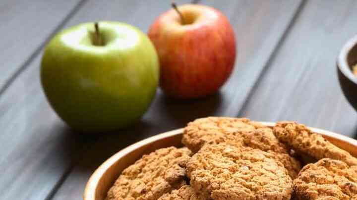 galletas de avena y manzana